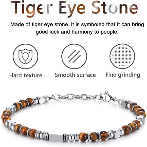 Brown Boho Beaded Bracelets for Women Trendy Jewelry Gifts for Lover, Friend - Picture 4 of 6